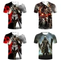 Assassins Creed T-Shirt Men Flag Men's T-shirt Black Flag