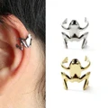 S-Unisex Frog Design Alloy Ear Cuff Clip Wrap Earings Nice Earings