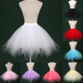 2018 Cheap White Short Bridal Petticoat Womens Skirt Dress Wedding Accessories