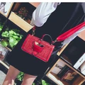 Wide shoulder straps square Women beg bags mini Shoulder Bags Casual Handbags