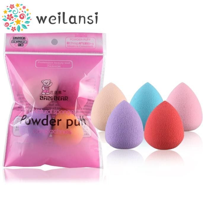5PCS Pro Flawless Makeup Blender Puff Multi Shape Sponges