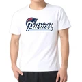 Football England Patriots Logo Men T-Shirt Round Neck T Shirt Man Tee White