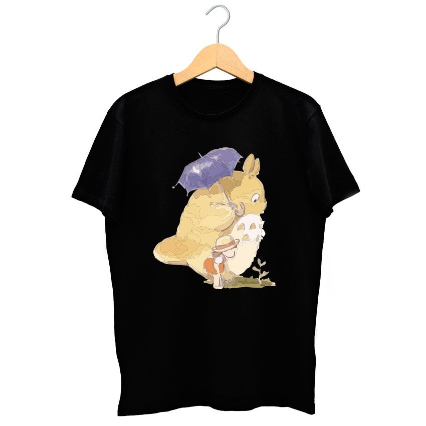 TOTORO CASUAL JAPAN STORY FASHION GRAPHIC BLACK T-SHIRT 04