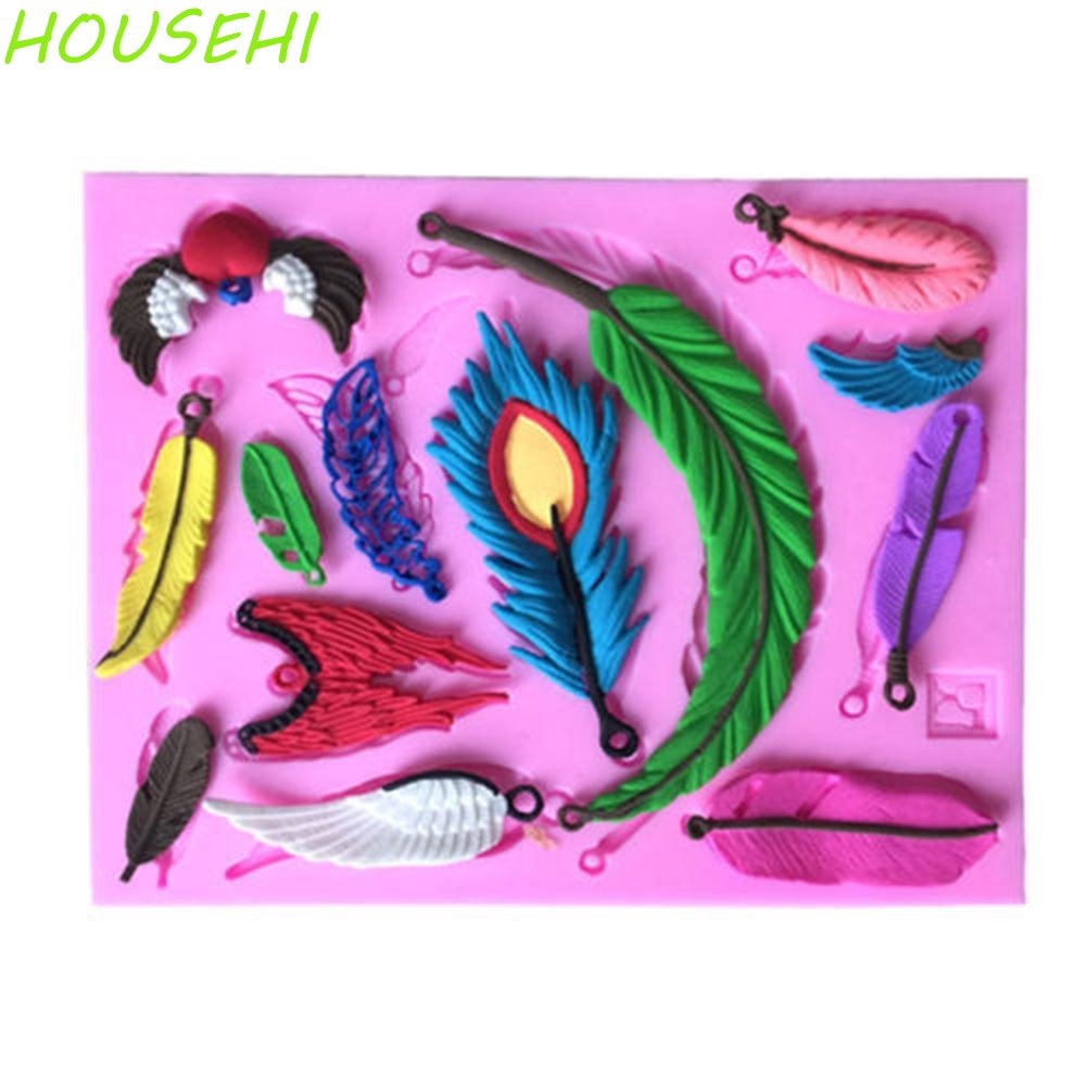 Baking Chocolate Silicone Mold Fondant Feather Wings Mould