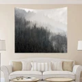 Ink style Nature Forest Tapestry Wall Hanging Scenery Art Decoration