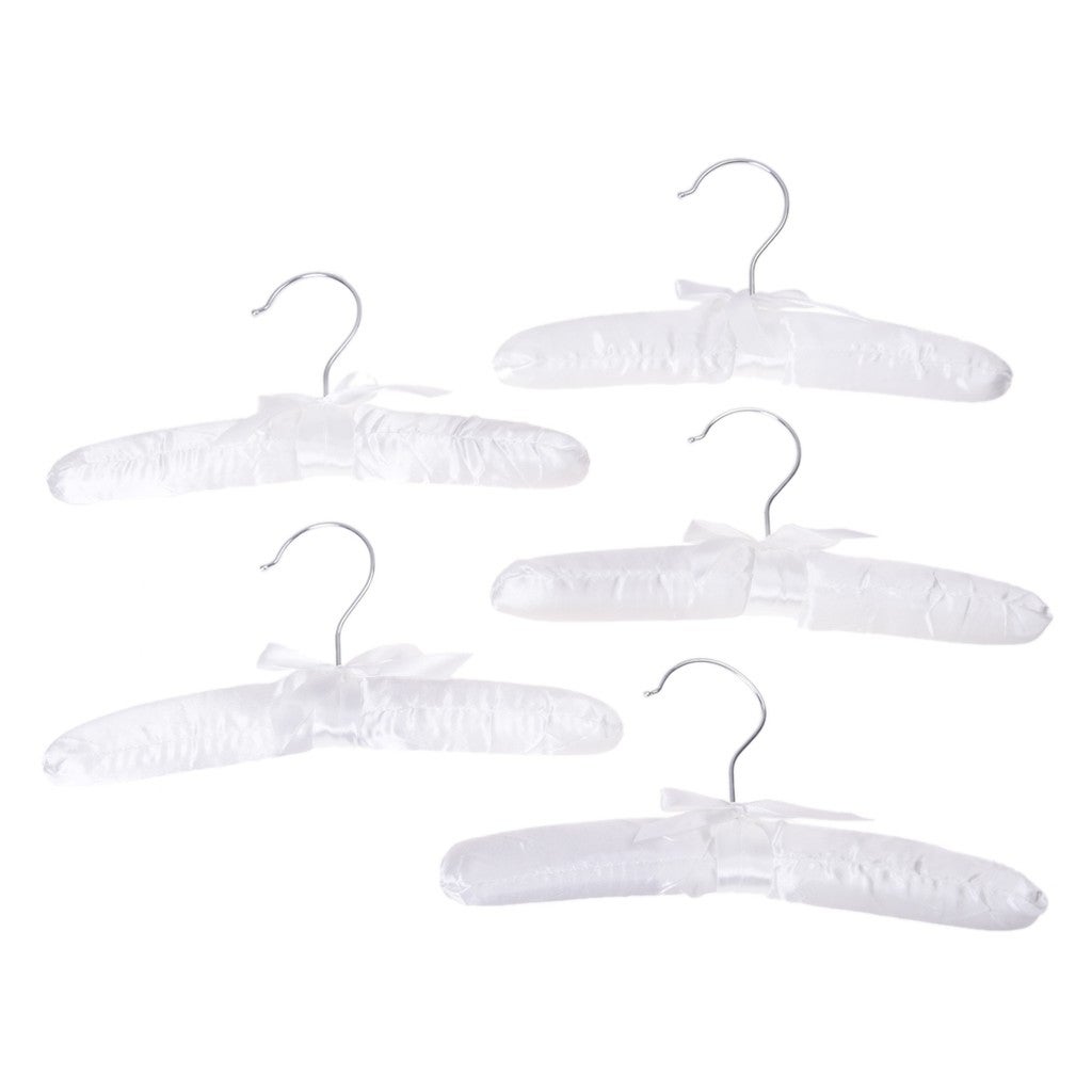 5Pcs Luxury Satin-Padded Children's Clothes Kids' Cloth Hook Hanger
