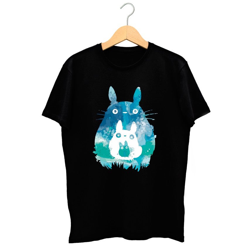 TOTORO CASUAL SPECIAL COOL JAPAN GRAPHIC BLACK T-SHIRT 11