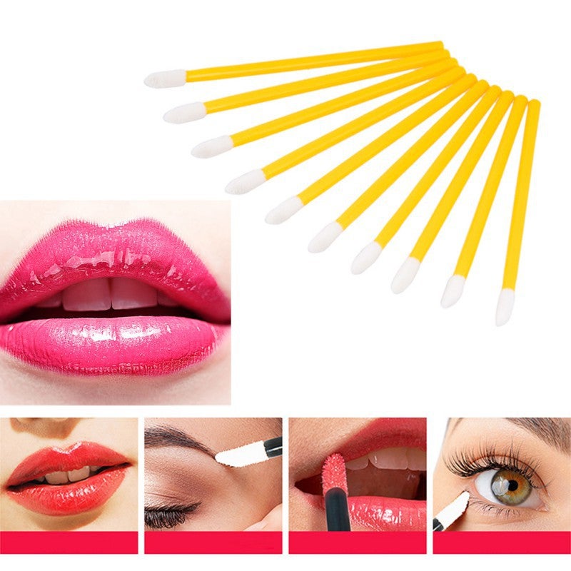 GUJHUI 50 Pcs/Pack One-Off Disposable Eyelash Mascara Applicator Wand Brushes