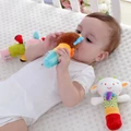 Baby Soft Rattle Ring Bell Toys Plush Animal Hand Wrist Foot Sock Bells Toys