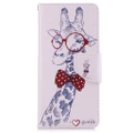 Leather Case for Sony Xperia XA Wallet Card Slots Filp Cover Giraffe