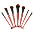 Vander 7pcs red-black mermaid makeup brush