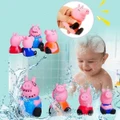 4pcs/sets Non-Toxic Extrusion Sounding Toy Action Figures Kids Toy Bath Toys