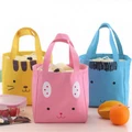 Lovely Animal Canvas Portable Lunch Bag Thermal Picnic Bento