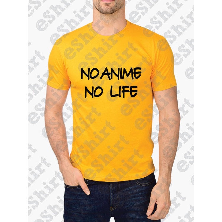 No ANIME No LIFE Unisex Female Tshirt T shirts