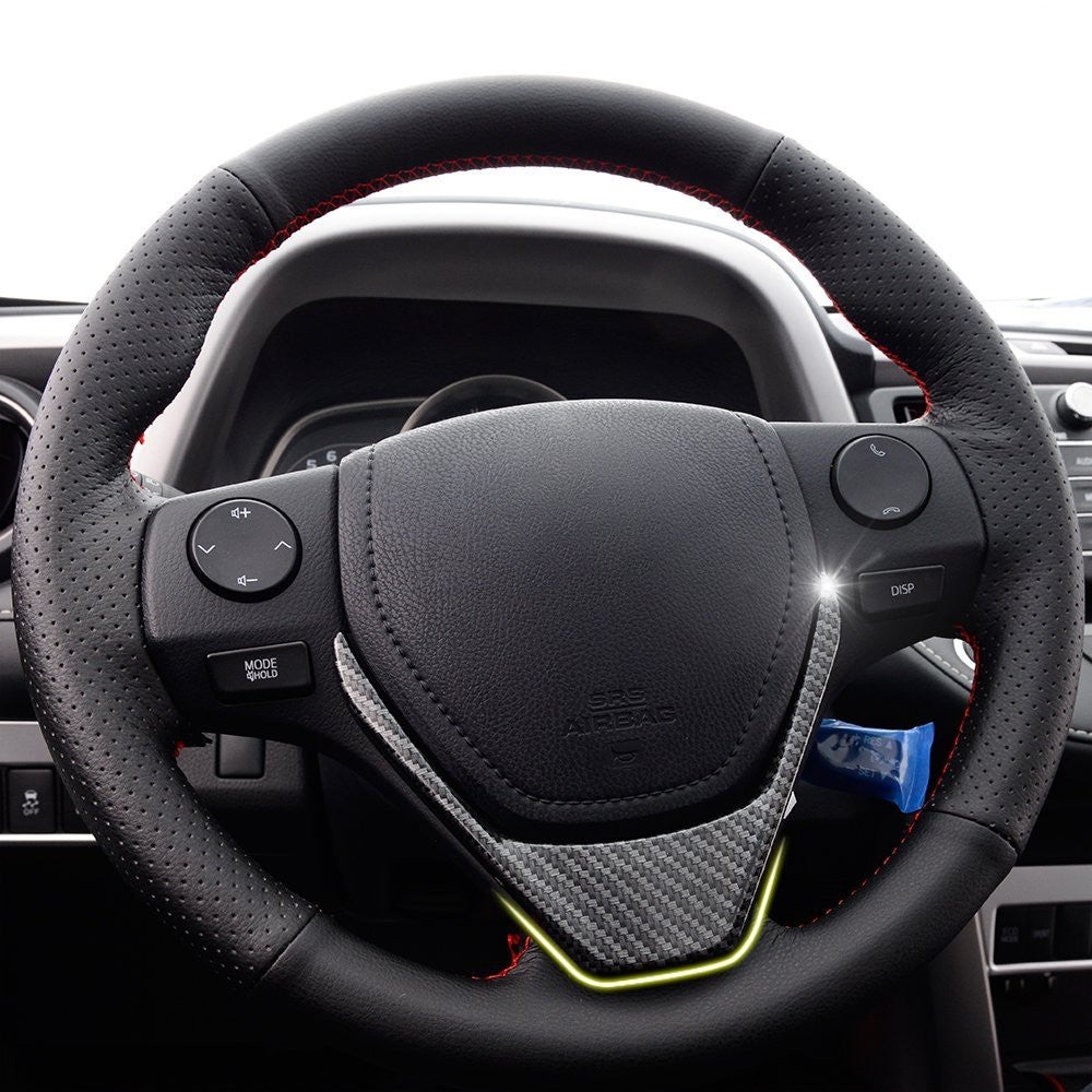 Car Steering Wheel Trim Molding,ABS plastic Trims Fit For 2014 -2017 Toyota Rav4