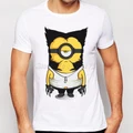 2018 Arrivals Funny Minions Design t shirt Wolve Short Sleeve Printed T-shirts