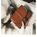 Korean women shoulder bag Messenger bag handbag small square bag PU leather