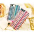 ?For iPhone7plus/8/6s/X retro national wind flannel phone shell