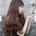 Fashio Korean wig Women's Lady Wavy Hair Full Wigs Party Costume Wig
