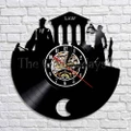 Scale of Justice and Gavel Wall Art Law Barrister Vinyl Record Clock