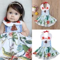 Cute Girls Party Princess Dress Clothes Embroidery Casual Party Backless 1pc Set