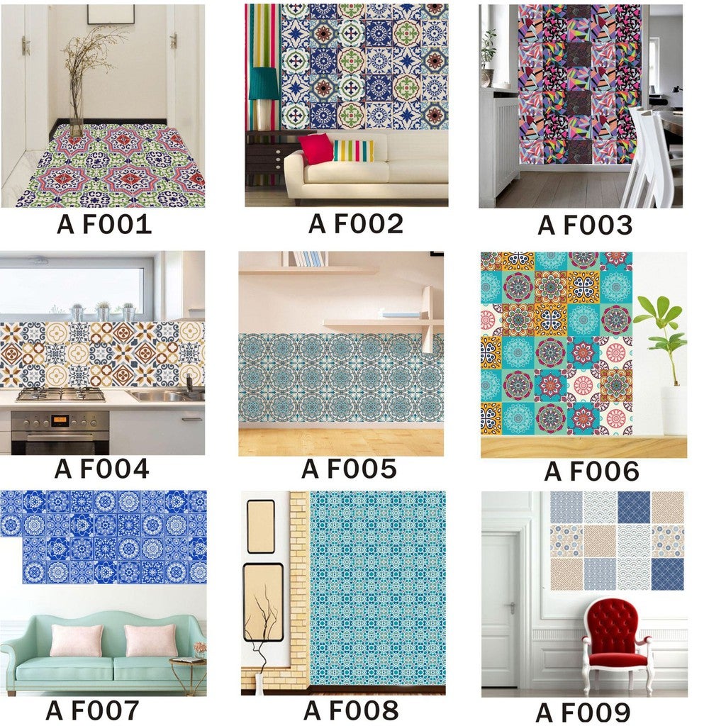 6PCS/set 3D Stairs Floor Tile Risers Mural Vinyl Decal Wall Stickers-AF001