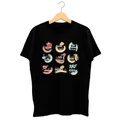 TYPOGRAPHY CASUAL COOL DOPE GRAPHIC BLACK T-SHIRT 10