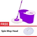 Spin Mop Set with Bucket + 2 Mop Heads - Random Send