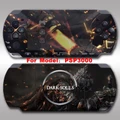 Handheld game console sticker skin pain decal anime for PSP3000 Dark Souls BLACK