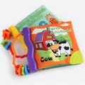 Large 16cm Cloth Book Baby Hand Book With Tooth Gum Early Educational Toys