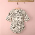 Fashion Baby Kids Girls Casual 3/4 Long Sleeved Leopard T Shirts