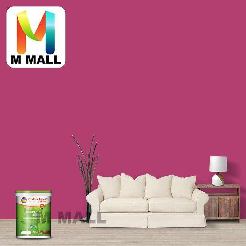 1L Colourland Paint Vinyl Silk Fresh Interior Bridal Rose 2008-A