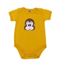 Monkey Back and Front Embroidery Baby Romper [10201]