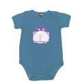 Hippo Back and Front Embroidery Baby Romper [10209]