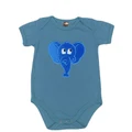 Elephant Back and Front Embroidery Baby Romper [10213]