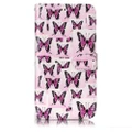 iphone X 8 7 6 6S Plus 5 5s SE Pink Butterflies Design Phone Case 3D Flip for