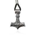 Vintage Viking Norse Mjolnir Thor's Hammer Pendant Mens Jewelry Necklace