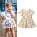 Toddler Infant Baby Girl Clothes Rainbow Tutu Dress Outfits Summer Clothing