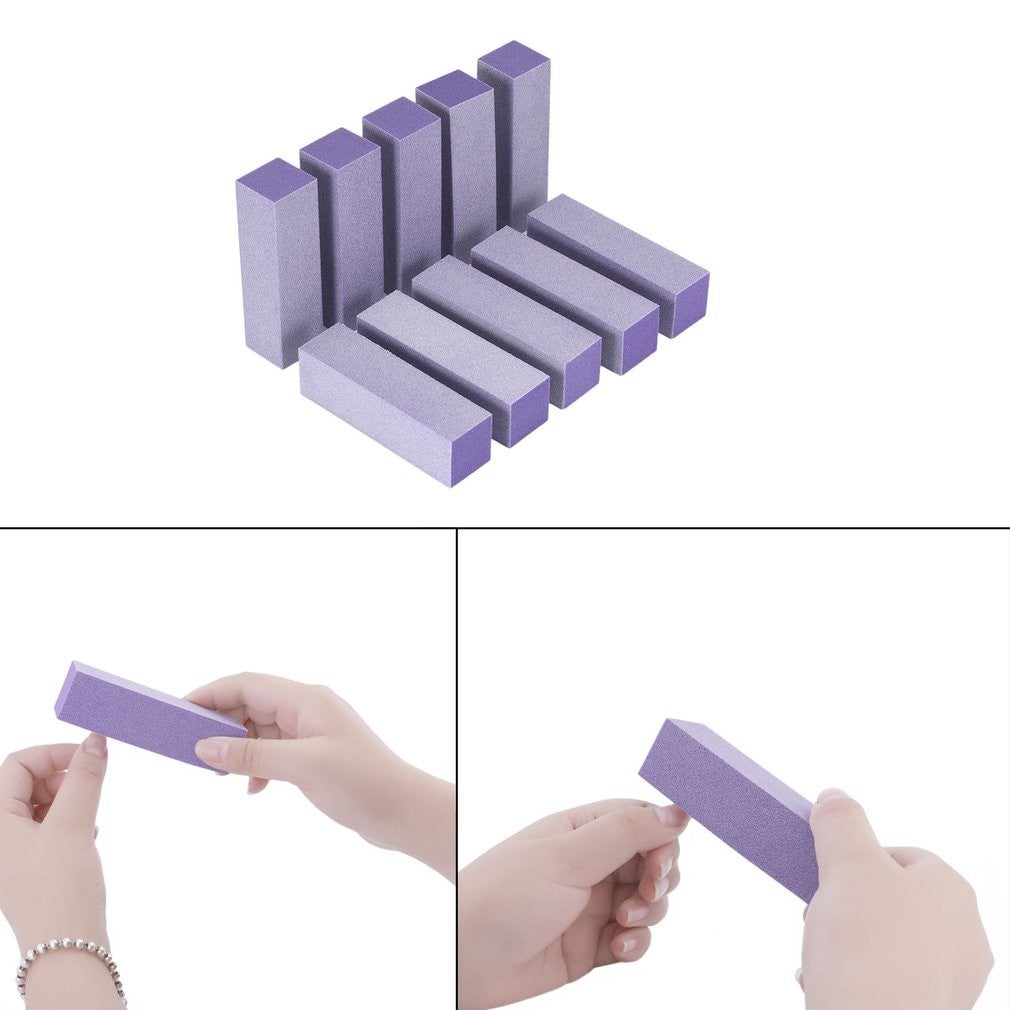 10pcs Buffer Acrylic Nail Beauty Art Sanding Block Files