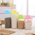Plastic sealed jar kitchen food storage tanks cereal cans covered storage box