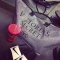 Victoria's Secret Pop-Up Weekend Glitter Bling Bag