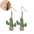Cactus Alloy Gift Women Earring Drop Earrings Fashion Jewelry