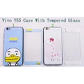 Vivo Y55 Case COVER CASING With Tempered Glass