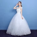Spring Ball Gown Lace Up Princess Wedding Dresses Bride Dress