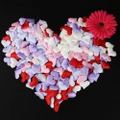 100Pcs Love Heart Padded Fabric Throwing Petals Decor