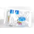 On The Go Travel Clear Containers Set & Zip Purse