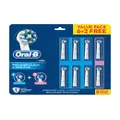 Oral-B Precision Clean 6 Pack & Sensitive 2 Pack Electric Toothbrush Replacement Head Refills 8 Pack