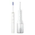 Philips Sonicare DiamondClean 9000 Electric Toothbrush Special Edition & Cordless Power Flosser Bundle Pack - White