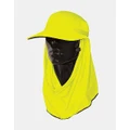 Sun Protection Adapt-A-Cap Hi-Vis Yellow Frillneck Style Hat