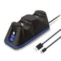 STEALTH Twin USB Charging Dock & Play n Charge Cable - Black - PS5